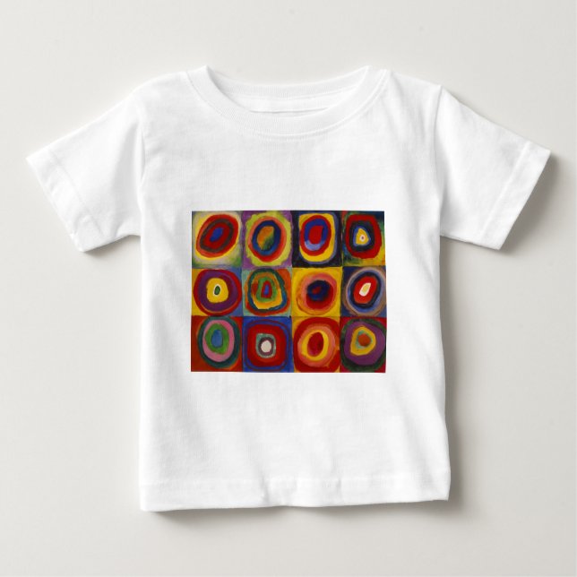 Colour Study of Squares Circles Baby T-Shirt (Front)