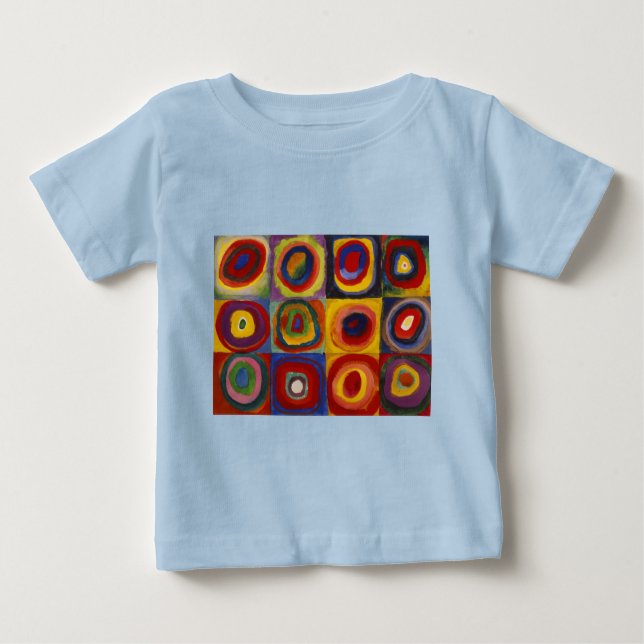 Colour Study of Squares Circles Baby T-Shirt (Front)