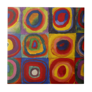 Colour Study of Squares Circles by Kandinsky Tile