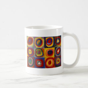 Colour Study of Squares Circles Coffee Mug