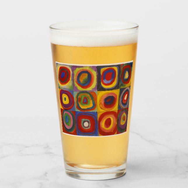 Colour Study: Squares with Concentric Circles Glass (Front Filled)
