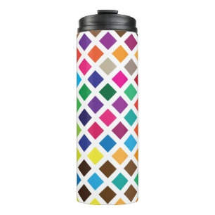colour swatch rainbow diamond thermal tumbler