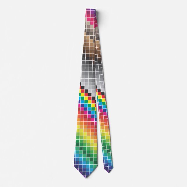 colour swatch rainbow tie (Front)