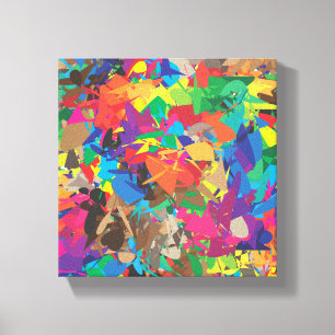 colour swatch splashes canvas print