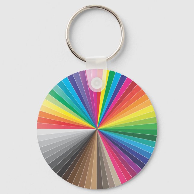 colour swatches circle key ring (Front)