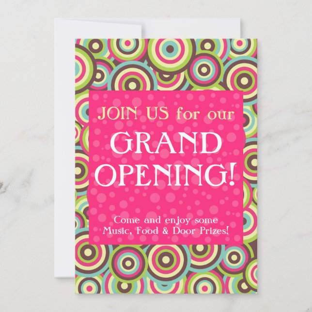 Colour Swirl Invitation (Front)