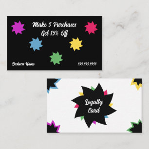 Colour Swirl Loyalty Card