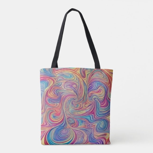 Colour Swirls Tote Bag (Back)