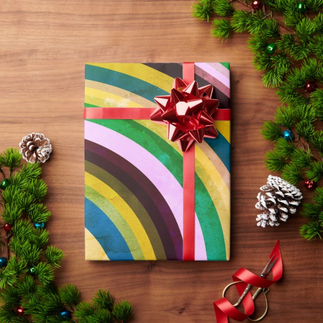 Colour Swirls Wrapping Paper (Holiday Gift)