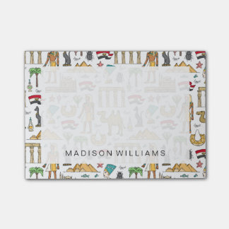 Colour Symbols of Egypt Pattern Post-it Notes
