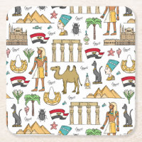 Colour Symbols of Egypt Pattern