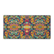 Colour Symphony Mandala – Bold Psychedelic Floral