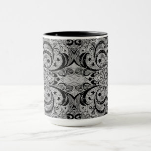 Colour Symphony Mandala – Bold Psychedelic Floral Mug
