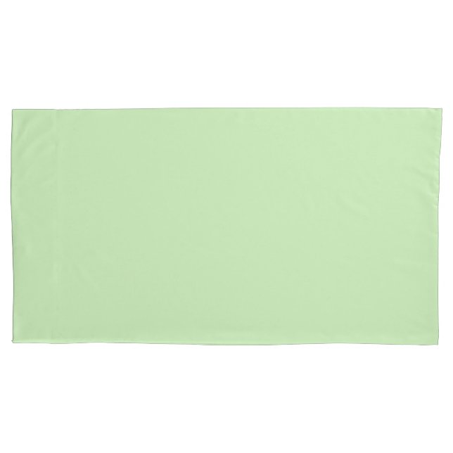colour tea green pillowcase (Front-Left)