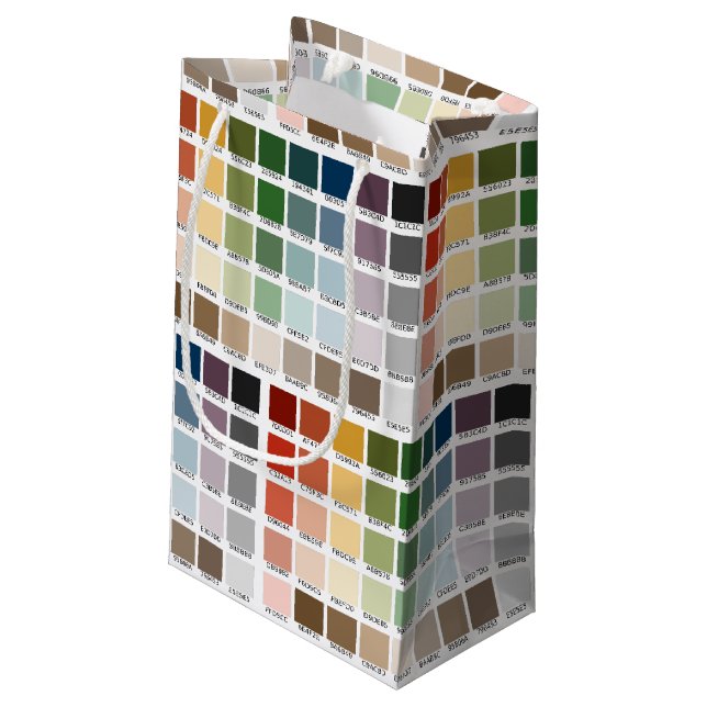 Colour Test Small Gift Bag (Back Angled)