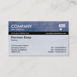 Colour Tex Banded - Blue Stone Business Card