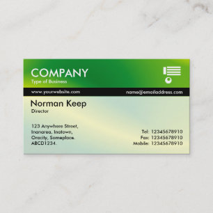 Colour Tex Banded - Green Wave Business Card