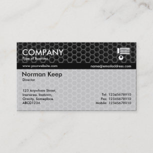 Colour Tex Banded - Honeycomb Dark Business Card