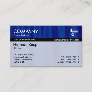 Colour Tex Banded - Midnight Curtains Business Card