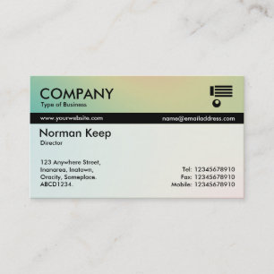 Colour Tex Banded - Soft Gradients Business Card