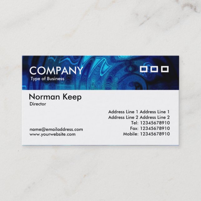 Colour Texture Header - Roman Baths Business Card (Front)