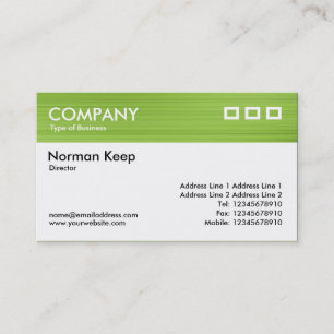 Colour Textured Header - Brushed Green Business Card