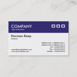 Colour Textured Header - Deep Blue Fabric Business Card