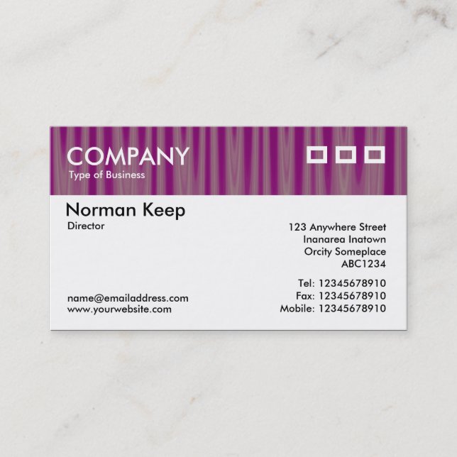Colour Textured Header - Drapery 06 Business Card (Front)