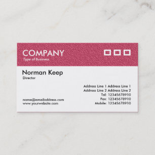 Colour Textured Header - Maroon Embossed Tex Business Card