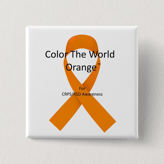 Colour The World Orange™ Button (Front)