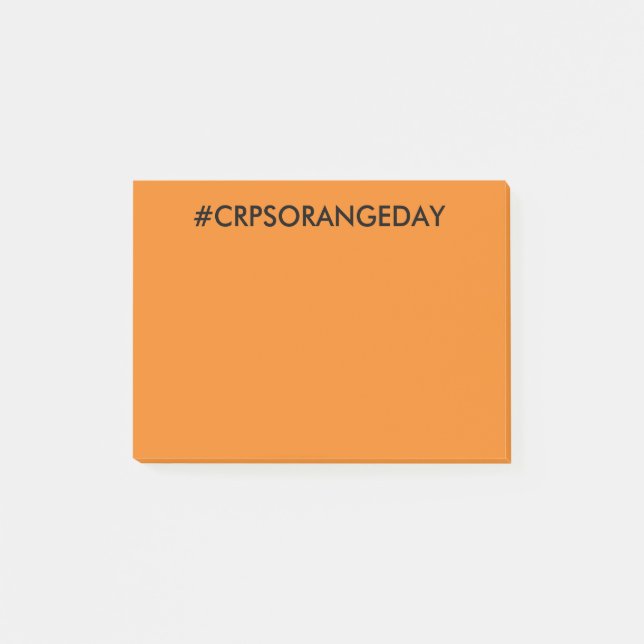 Colour The World Orange™ #CRPSORANGEDAY Post-it Post-it Notes (Front)
