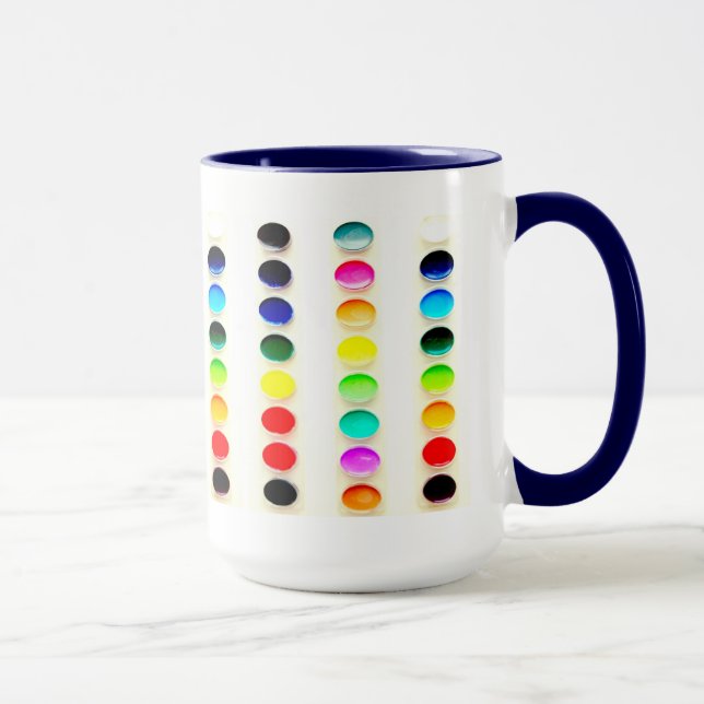 Colour the World Watercolors Paints Coffee Cup Mug (Right)
