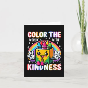 Colour The World With Kindness Crayon Mental Healt Card