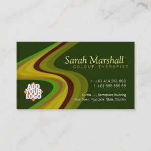 Colour Therapy Green/Yellow with Logo Business Card