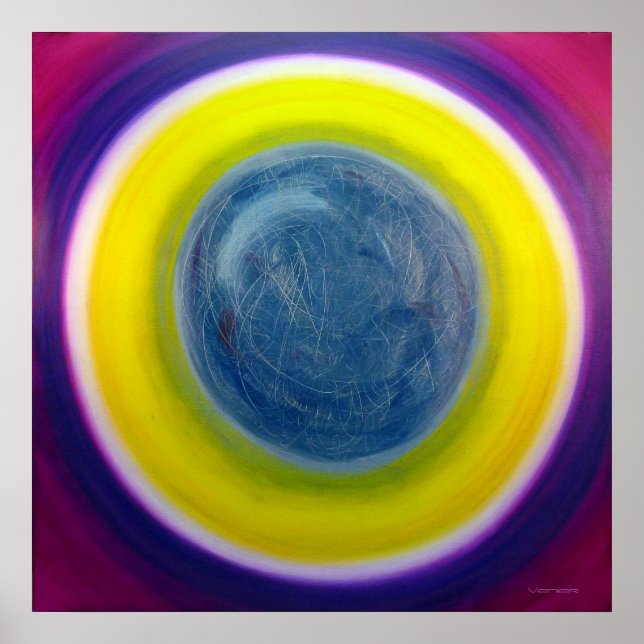 Colour Therapy Healing Mandala Fine Art Poster (Front)