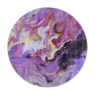 Colour tone acrylic paints, abstract. cutting board