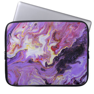 Colour tone acrylic paints, abstract. laptop sleeve