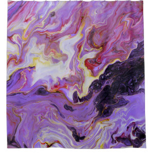 Colour tone acrylic paints, abstract. shower curtain