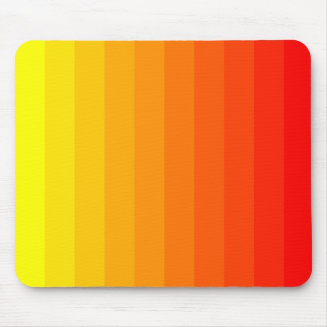 Colour Transition - Yellow to Red Mouse Pad (Front)
