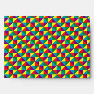 Colour triangles pattern envelope