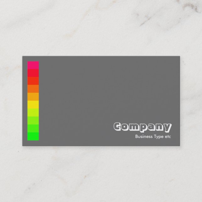 Colour Variations IV 02a - Grey Business Card (Front)