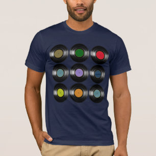 Colour Vinyl Records Music T-Shirt