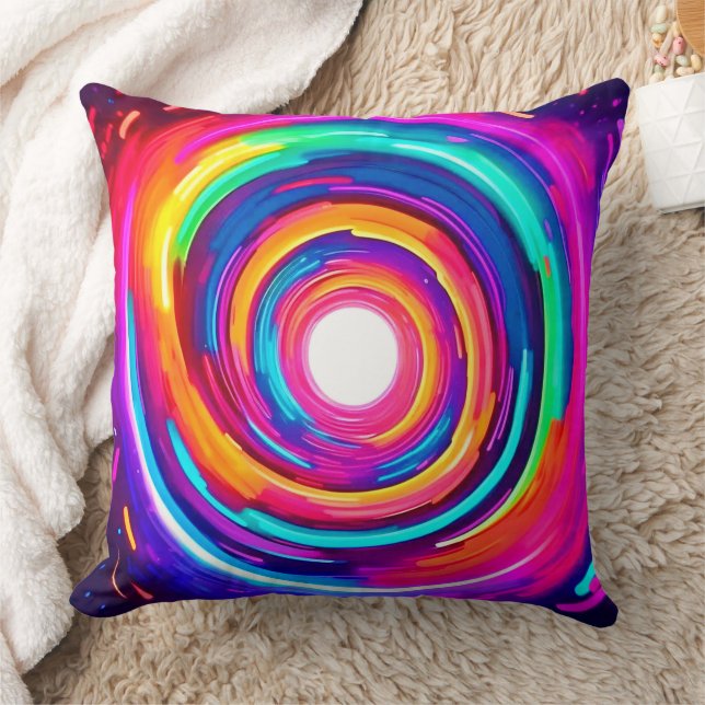 Colour Vortex: Dynamic Design Cushion (Blanket)