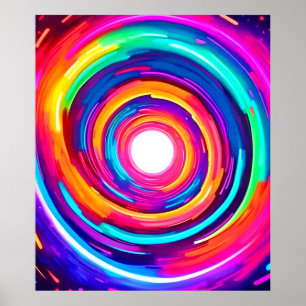 Colour Vortex: Dynamic Design Poster