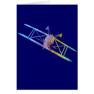 Colour-washed Upside Down Stunt Plane