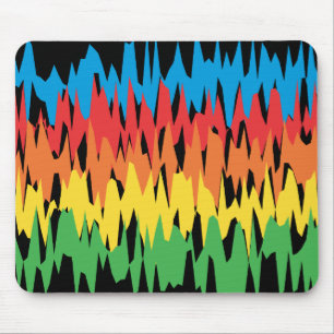 Colour Waves: Vector Illustration: Mousepad