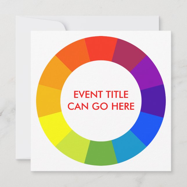 colour wheel invitation (Front)