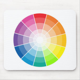 Colour wheel light mouse pad