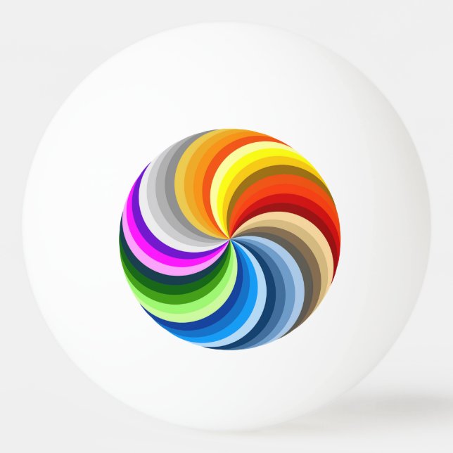 Colour Wheel Ping Pong Ball (Front)