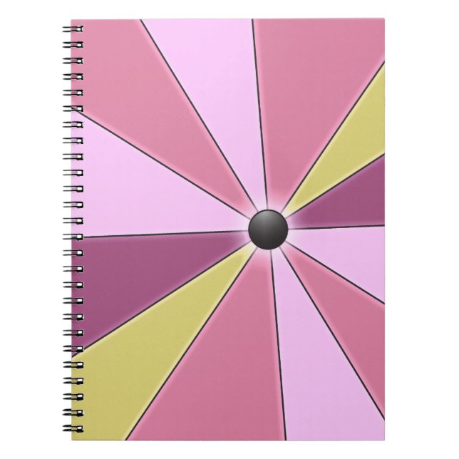 Colour Wheel pink Notebook (Front)